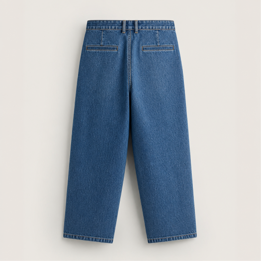 Straight-Leg Denim Jeans
